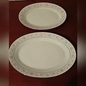 NORITAKE HARWYN 6904 fine china Set 12" & 14" Oval Serving Platters